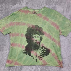 Lucky Brand Jimi Hendrix Portrait Tie Dye‎ T-Shirt  Small Tee Band Concert